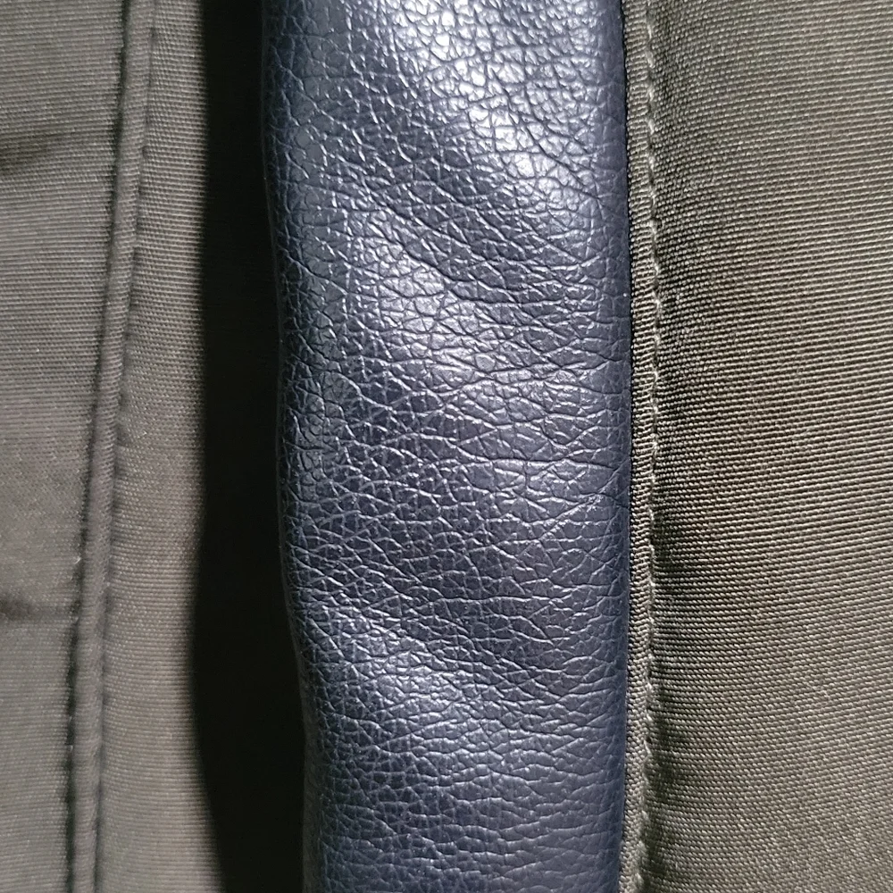 Sam Edelman Women's Faux Fur Lined Mid Puffer Coat Size M Green Removable Hood - Picture 11 of 16